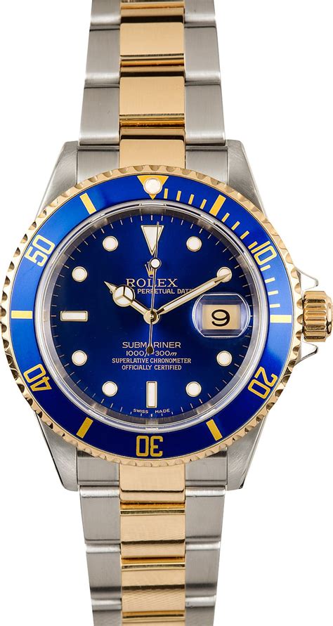 rolex blue face gold|rolex submariner blue face price.